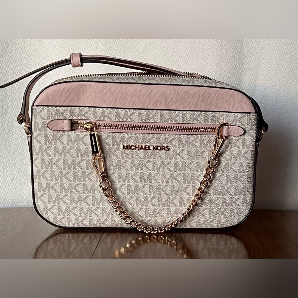MICHAEL Michael Kors Jet Set‎ Large Logo Crossbody Bag - Picture 3 of 4